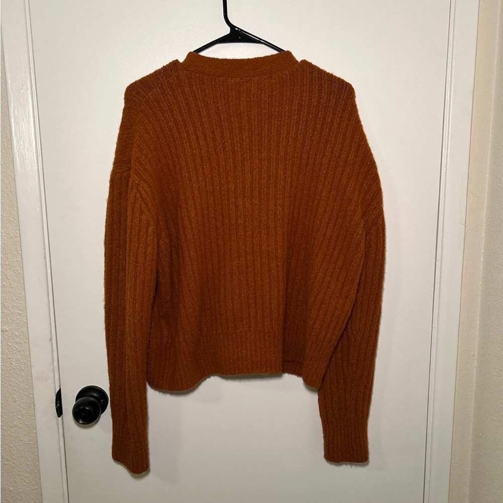 Brave Soul Rust Ribbed Cardigan - Picture 2 of 3